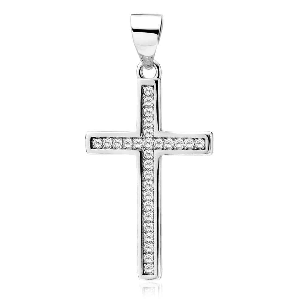 Cruciulita argint cu pietre DiAmanti Z2221CR_W-DIA Cruciulita argint cu pietre DiAmanti Z2221CR_W-DIA